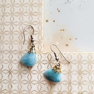 Aqua Stone Earring